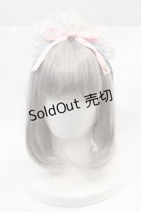 Angelic Pretty / Sweet Bakeryカフェカチューシャ  サックスＸピンクＸ白 I-24-12-01-111-AP-AC-HD-ZI