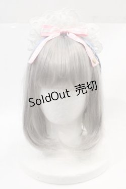 画像1: Angelic Pretty / Sweet Bakeryカフェカチューシャ  サックスＸピンクＸ白 I-24-12-01-111-AP-AC-HD-ZI