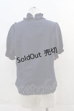 画像2: Amavel / 金魚刺繍入りスタンドプルオーバーブラウス  ネイビー I-24-12-01-023-CA-BL-HD-ZY
