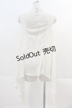 画像2: Rozen Kavalier / ガーゼロングベスト  アイボリー I-24-12-02-020-OO-TO-HD-ZI