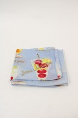 Jane Marple / Gelee de Fruits//スカーフ  サックス I-24-12-05-125-JM-ZA-HD-ZT-K015