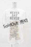 MILKBOY / NEVER SAY NEVER TEE  白ＸブラウンＸ黒 I-24-12-07-014-MB-TO-HD-ZI