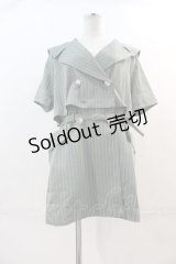 axes femme POETIQUE / ２ｗａｙビッグ襟半袖ジャケット  グリーン I-24-12-09-069-AX-JA-HD-ZS