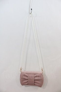 画像2: Maison de FLEUR / パールチェーンリボンポシェット  ピンク I-24-12-09-089-LO-BG-HD-ZT-K012