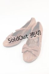 Jane Marple Dans Le Salon / リボンパンプス S ブラウン I-24-12-09-116-JM-SH-HD-ZT-K017