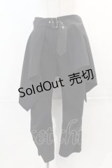 PEACE NOW / フラップ付きパンツ  ブラック I-24-12-13-104-PU-PA-HD-ZI