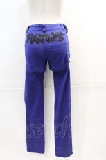 画像2: 【SALE】ALGONQUINS / ドクロボタンZIPパンツ 1 ブルー I-24-12-13-117-AL-PA-HD-ZT082 (2)