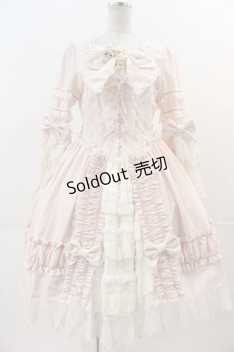 画像1: BABY,THE STARS SHINE BRIGHT / Marie Antoinette Rococoワンピース  ピンク I-24-12-15-022-BA-OP-HD-ZI (1)