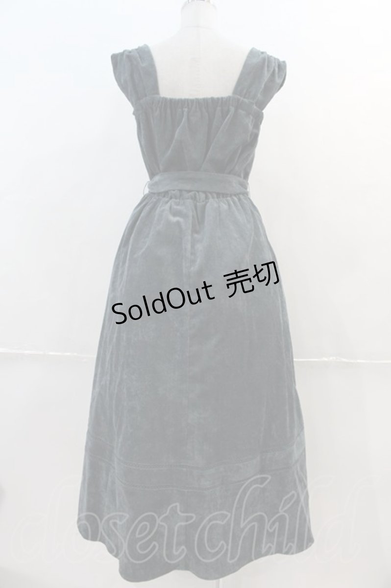 画像2: 【SALE】LEBECCA boutique / コーデュロイ風ジャンパースカート  グリーン I-24-12-18-060-EL-OP-HD-ZT228 (2)