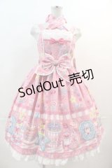Angelic Pretty / Toy's Donut Dinerジャンパースカート  ピンク I-24-12-18-018-AP-OP-HD-ZI