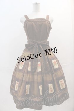 画像1: Victorian maiden /  アンティークカードジャンパースカート  ブラウン I-24-12-18-026-CL-OP-HD-ZI