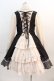 画像2: FRILL / プレゼントボックス刺繍重ね着デザインワンピース  黒Ｘ生成 I-24-12-20-077-HN-OP-HD-ZI (2)