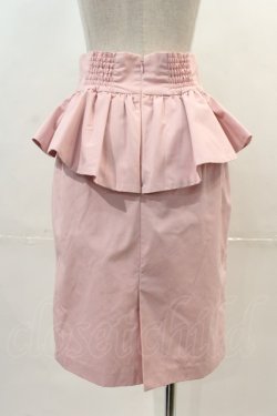 画像2: MILK / ペプラムタイトスカート  ピンクＸ黒 I-24-12-20-090-ML-SK-HD-OS