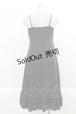 画像2: Rozen Kavalier / フロント刺繍キャミワンピース  黒 I-24-12-22-065-OO-OP-HD-ZI