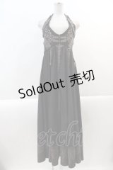 Rozen Kavalier / フロント刺繍ガーターデザインロングジャンパースカート  ブラウン I-24-12-22-066-OO-OP-HD-ZI