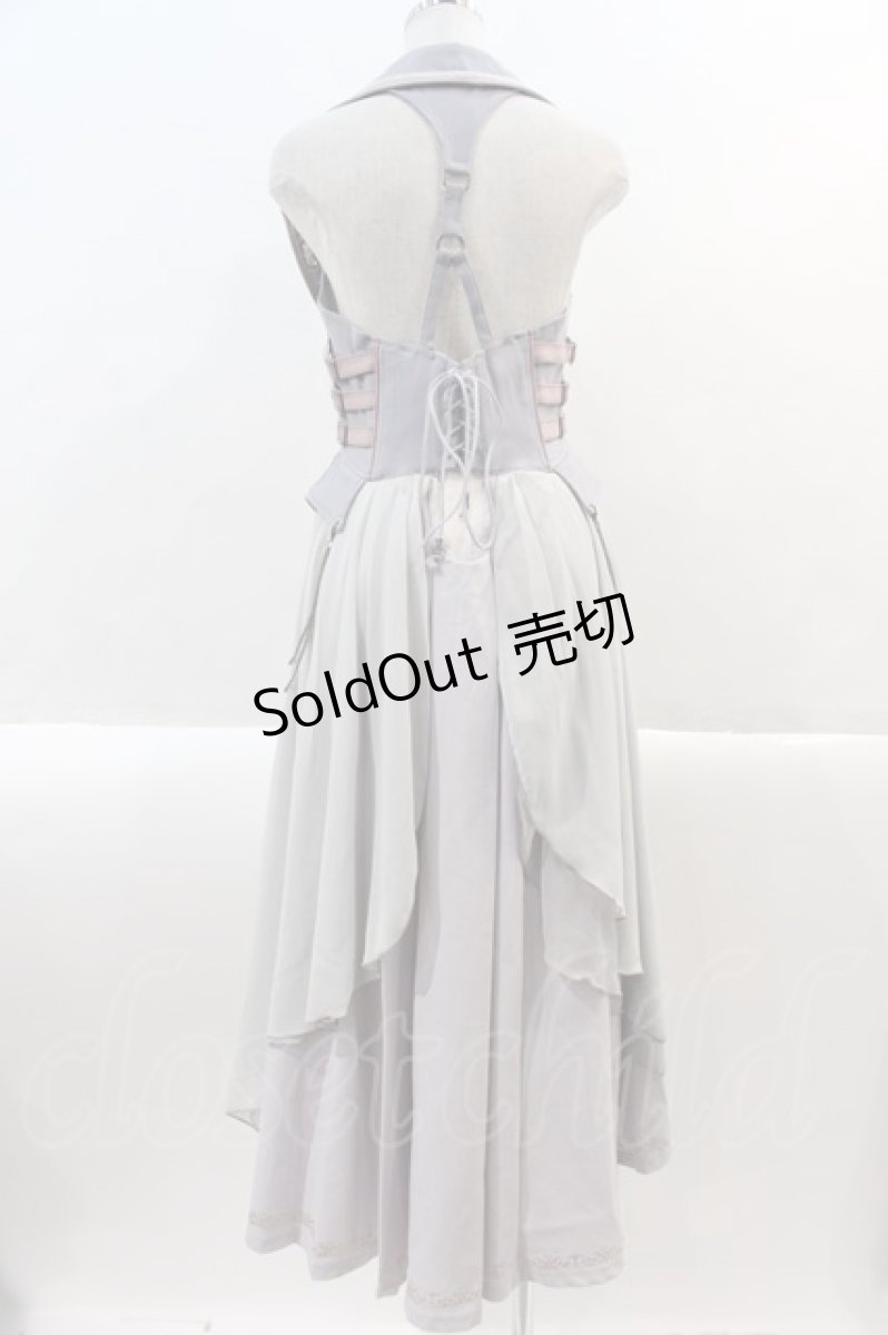 画像2: Ozz oneste / タッセルチャイナロングベスト  ピンクＸグレー I-24-12-22-039-OO-JA-HD-ZS (2)