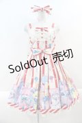 Angelic Pretty / Toy Doll BoxジャンパースカートSet  赤Ｘ白 I-24-12-27-064-AP-OP-HD-ZI