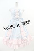 Angelic Pretty / なかよしバニージャンパースカート  サックスＸピンク I-24-12-27-065-AP-OP-HD-ZI