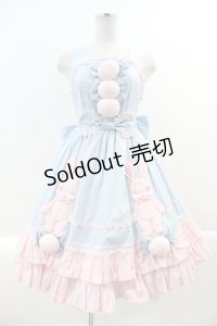 Angelic Pretty / なかよしバニージャンパースカート  サックスＸピンク I-24-12-27-065-AP-OP-HD-ZI