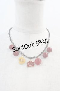 Q-pot. / クロワッサン ウィズ チェリージャム ネックレス  赤ＸAGD I-24-12-27-112-QP-AC-HD-ZI