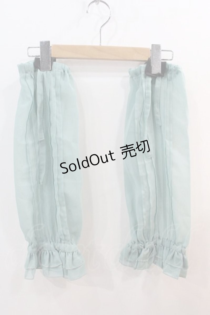 画像1: 【SALE】metamorphose / シフォンつけ袖  ミント I-24-12-27-115-ME-ZA-HD-ZT437-F005 (1)