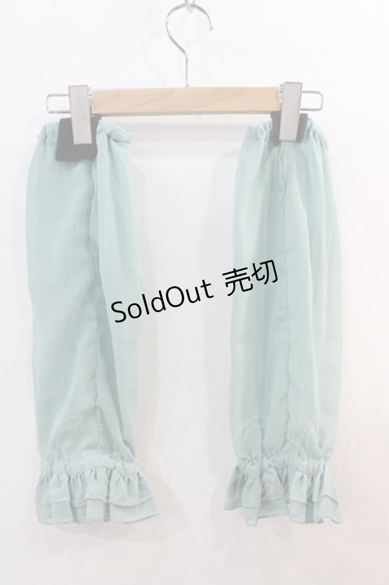 画像2: 【SALE】metamorphose / シフォンつけ袖  ミント I-24-12-27-115-ME-ZA-HD-ZT437-F005 (2)