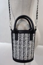 画像3: 【SALE】evelyn / ツイードショルダーバッグ  黒Ｘ白 I-25-01-05-088-LO-BG-HD-ZTK010 (3)