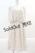 axes femme / ぼかし花柄カシュクールチュニ M オレンジ I-25-01-10-054-AX-OP-SZ-ZT365