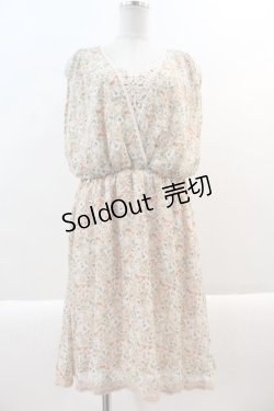 画像1: axes femme / ぼかし花柄カシュクールチュニ M オレンジ I-25-01-10-054-AX-OP-SZ-ZT365