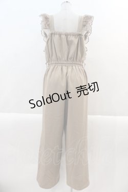 画像2: 【SALE】axes femme / フリル×レースサロペット M ベージュ I-25-01-10-067-AX-OP-SZ-ZT042