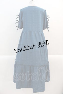 画像2: axes femme / トロワリュバンティアードワンピース F ブルーグリーン I-25-01-10-088-AX-OP-SZ-ZT379