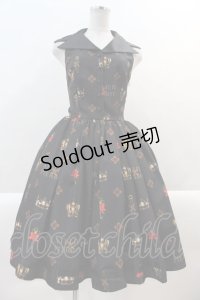 ATELIER PIERROT / Royal Crownベストワンピース  黒 I-25-01-10-101-EL-OP-HD-ZI