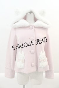 Angelic Pretty / TwinCatショートコート  ピンク I-25-01-10-103-AP-CO-HD-ZI