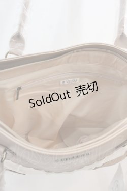 画像3: axes femme / ブーケ刺繍配色デザイントート  ベージュ I-25-01-13-051-AX-BG-HD-ZT-K010