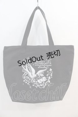 画像1: Physical Drop / Fastener Tote Bag  黒Ｘ白 I-25-01-13-052-LO-BG-HD-ZT443