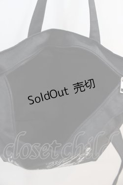 画像3: Physical Drop / Fastener Tote Bag  黒Ｘ白 I-25-01-13-052-LO-BG-HD-ZT443