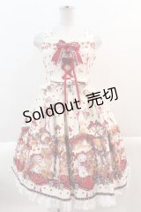 BABY,THE STARS SHINE BRIGHT / くみゃちゃんのHarvest Festival柄ジャンパースカートI  生成り I-25-01-13-087-BA-OP-HD-ZI