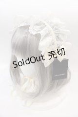 ATELIER PIERROT / レースリボンヘッドドレス (オリジナルレース)　  アイボリー I-25-01-13-014-EL-AC-HD-ZI