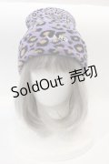 【SALE】LAND by MILKBOY / レオパードビーニー  パープル I-25-01-13-019-MB-AC-HD-ZT437