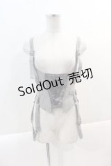 Ozz Croce / クロスボタン刺繍ビスチェ  グレー I-25-01-16-062-OO-JA-HD-ZI