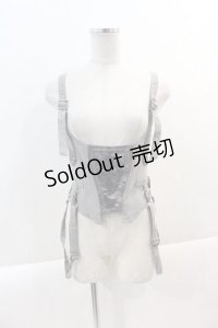 Ozz Croce / クロスボタン刺繍ビスチェ  グレー I-25-01-16-062-OO-JA-HD-ZI