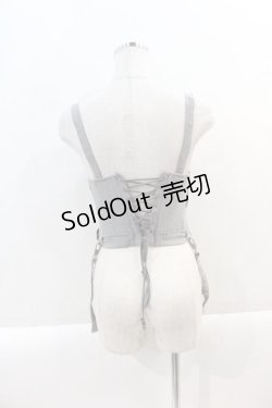 画像2: Ozz Croce / クロスボタン刺繍ビスチェ  グレー I-25-01-16-062-OO-JA-HD-ZI