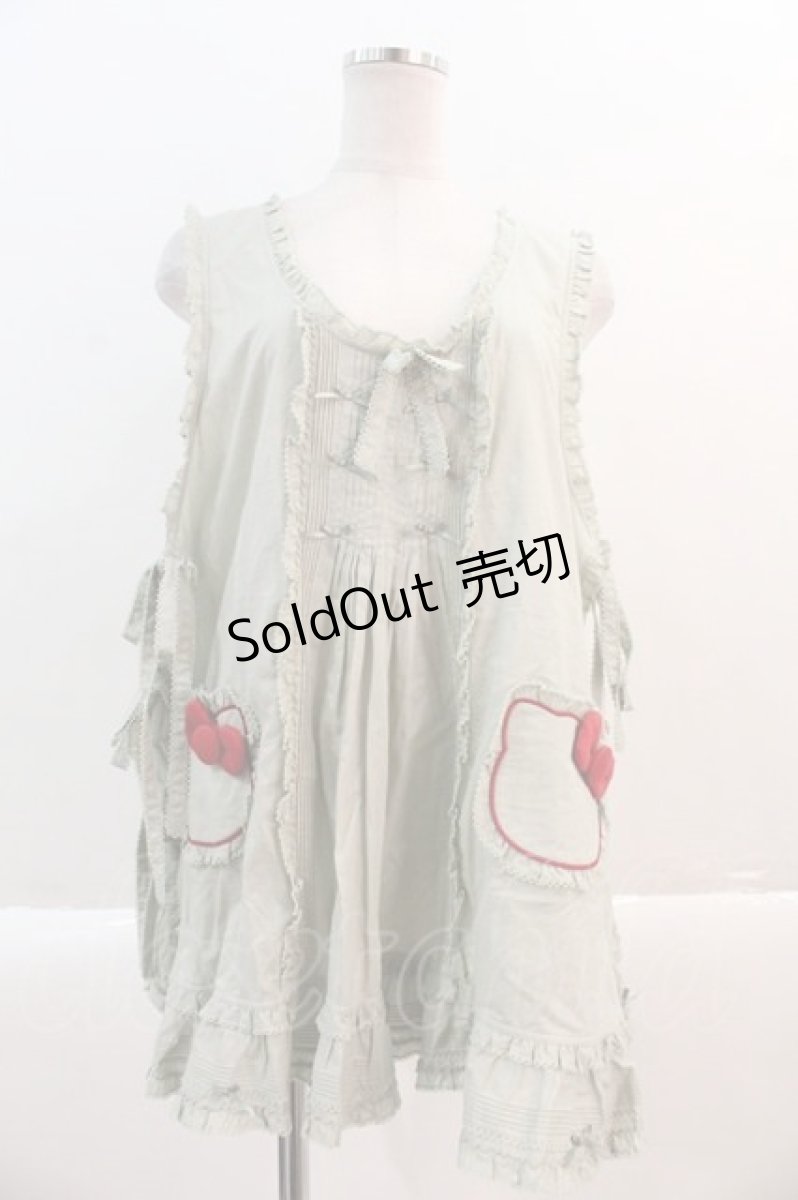 画像1: PINK HOUSE / Hello Kitty Shape Pocket Apron  ミント I-25-01-16-066-LO-TO-HD-ZI (1)