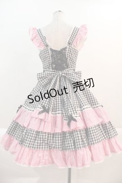 画像2: Angelic Pretty / ギンガムシャーベットジャンパースカート  黒Ｘピンク I-25-01-16-069-AP-OP-HD-ZI