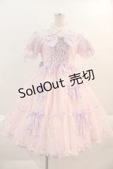 Angelic Pretty / Puffギンガムワンピース  ピンクＸラベンダー I-25-01-16-070-AP-OP-HD-ZY
