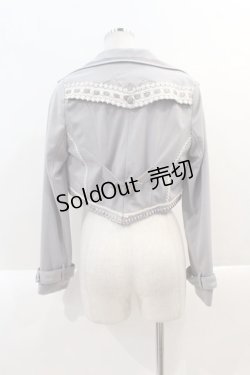 画像2: Ozz oneste /  襟刺繍ショートジャケット  グレー I-25-01-18-082-OO-JA-HD-ZI