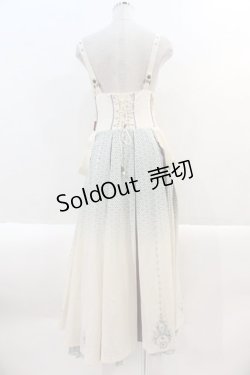 画像2: Ozz oneste / 裾刺繍サス付き袴スカート  アイボリーＸサックスＸパープル I-25-01-18-100-OO-PA-HD-ZI