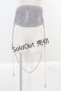 Ozz oneste / ダブル紐コルセット  紺 I-25-01-18-104-OO-ZA-HD-ZI