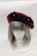 画像1: m petit by misako / リボンパールベレー  ボルドー I-25-01-18-118-LO-AC-HD-ZT-K011 (1)