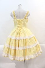 画像2: BABY,THE STARS SHINE BRIGHT / ミルフィーユジャンパースカート  イエロー I-25-01-18-047-BA-OP-HD-ZI (2)